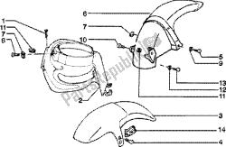 Front and rear mudguard