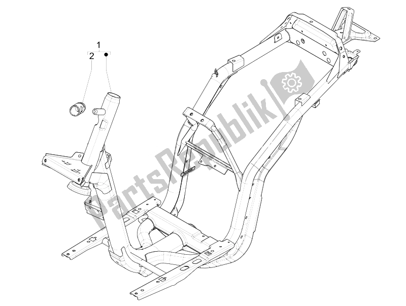 Toutes les pièces pour le Cadre / Carrosserie du Piaggio Liberty 125 4T Delivery E3 2007