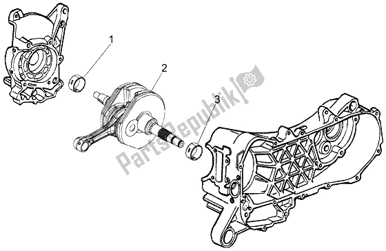 Tutte le parti per il Albero A Gomiti del Piaggio Liberty 50 4T RST Delivery 2004