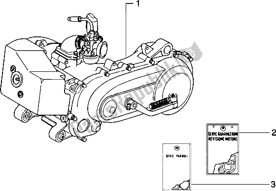 Toutes les pièces pour le Moteur du Piaggio Typhoon 50 M Y 2004