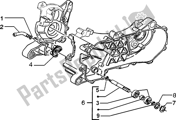 Toutes les pièces pour le Pompe à Eau du Piaggio ZIP SP H2O 50 1998