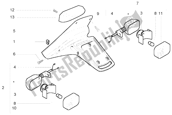 Toutes les pièces pour le Feu Arrière du Piaggio NRG Power Purejet 50 2005