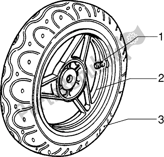 Toutes les pièces pour le Roue Avant - étrier du Piaggio ZIP 50 1995