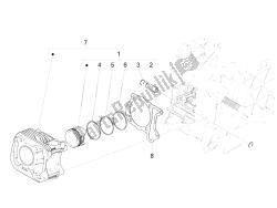 Cylinder-piston-wrist pin unit