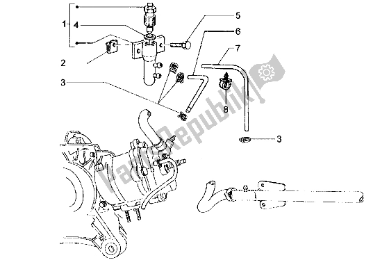 Tutte le parti per il Sistema Sanguinante del Piaggio Hexagon LXT 180 1998