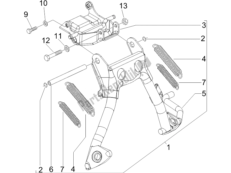 Toutes les pièces pour le Des Stands du Piaggio Liberty 50 2T UK 2007