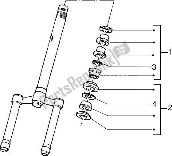 Todas las partes para Rodamientos De Bolas de Piaggio NRG MC2 50 1996