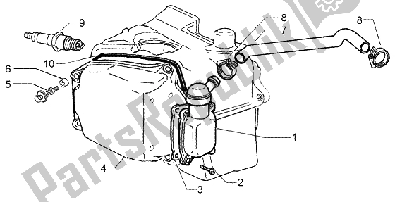 Tutte le parti per il Valvola Di Scarico Dell'olio del Piaggio X8 125 2004