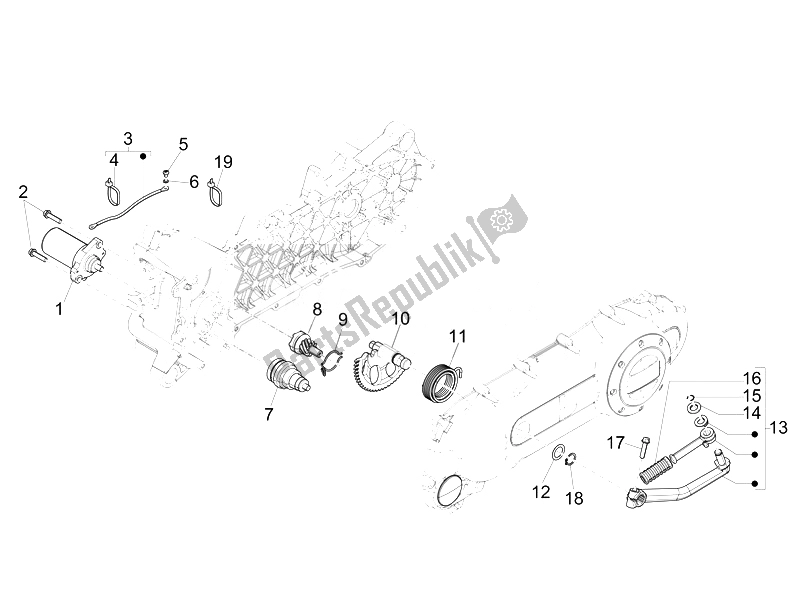 Tutte le parti per il Stater - Avviamento Elettrico del Piaggio Liberty 50 4T PTT 2014