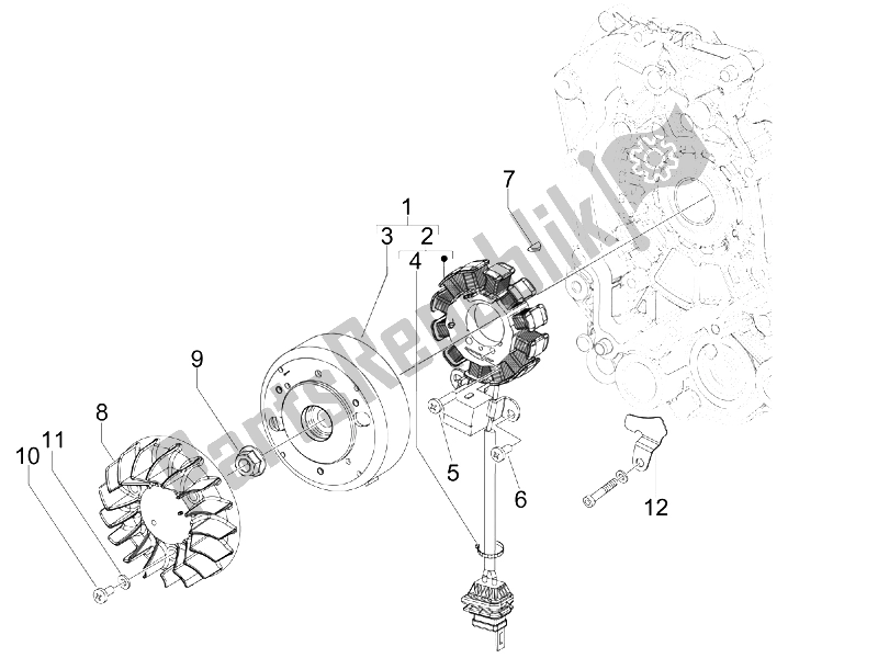 Toutes les pièces pour le Volant Magnéto du Piaggio Liberty 50 2T 2008