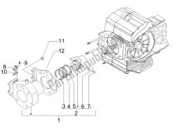 Cylinder-piston-wrist pin unit