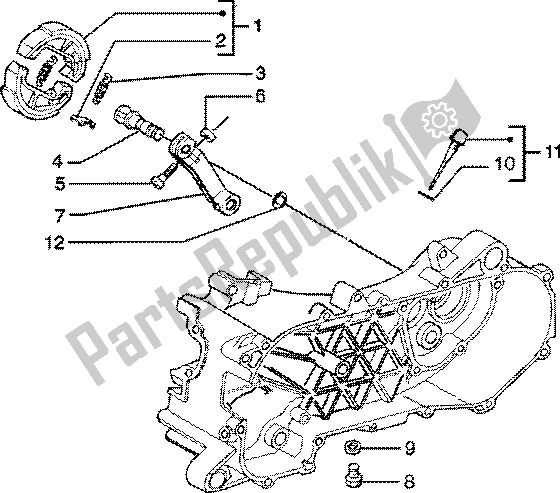 Tutte le parti per il Leva Del Freno del Piaggio ZIP SP 50 1996