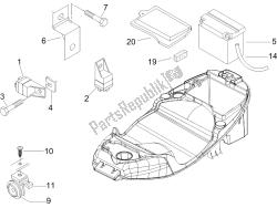 interruttori del telecomando - batteria - avvisatore acustico