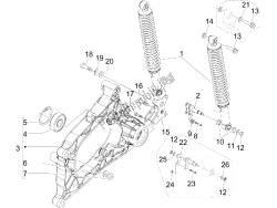 Rear suspension - Shock absorber/s