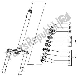 Steering bearing ball tracks