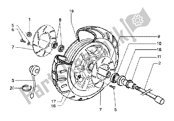 Toutes les pièces pour le Roue Avant du Piaggio X9 125 SL 2006