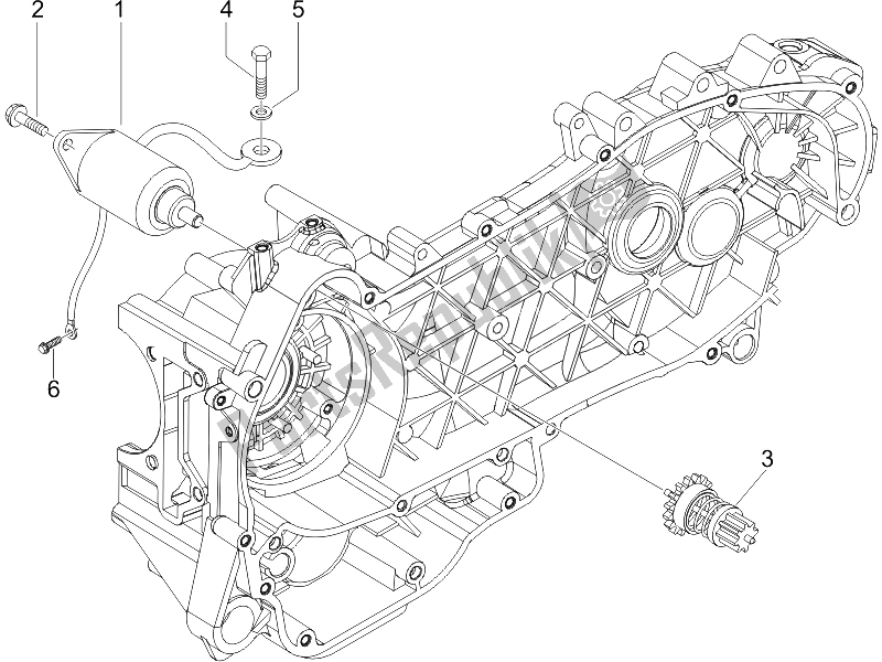 Todas las partes para Stater - Arranque Eléctrico de Piaggio Liberty 125 4T E3 UK 2006