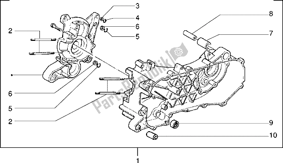 Tutte le parti per il Carter del Piaggio NRG 50 1995