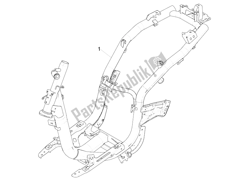 All parts for the Frame/bodywork of the Piaggio Liberty 150 Iget 4T 3V IE ABS 2015