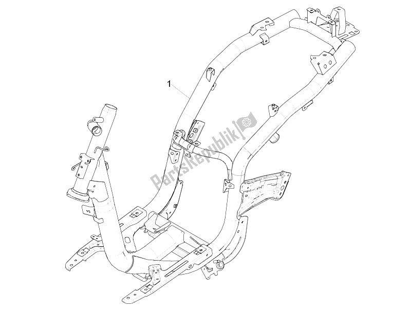 All parts for the Frame/bodywork of the Piaggio Liberty 150 Iget 4T 3V IE ABS 2015