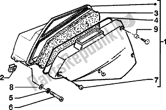 Toutes les pièces pour le Purificateur D'air du Piaggio Skipper 125 4T 2000
