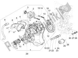 Flywheel magneto cover - Oil filter