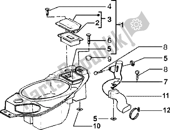 Toutes les pièces pour le Casque du Piaggio Liberty 150 Leader 1998