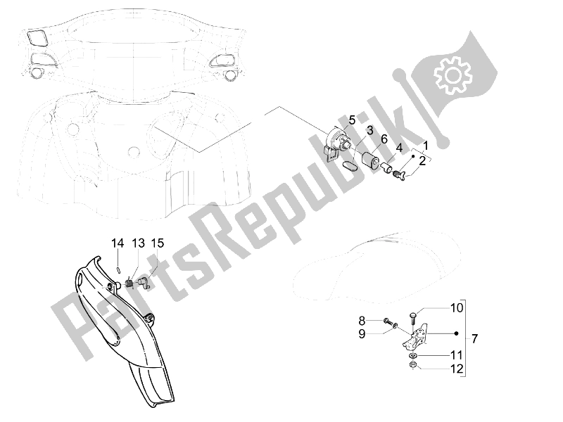 All parts for the Locks of the Piaggio Typhoon 50 Serie Speciale 2007