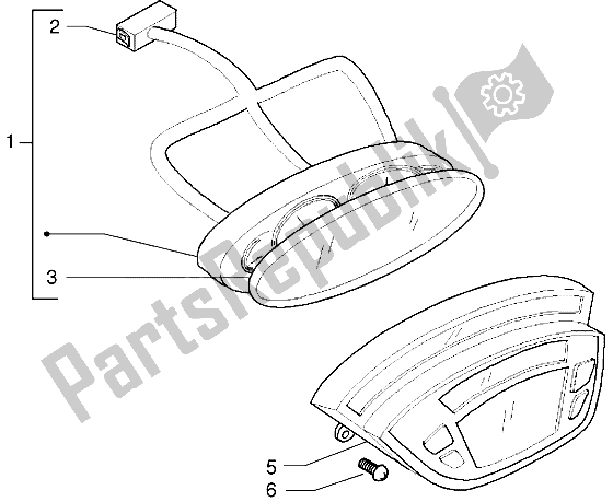 Toutes les pièces pour le Unité D'instrument du Piaggio X9 125 2000