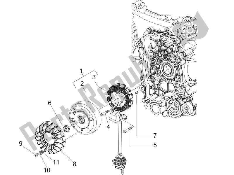 Toutes les pièces pour le Volant Magnéto du Piaggio Liberty 200 4T Sport 2006