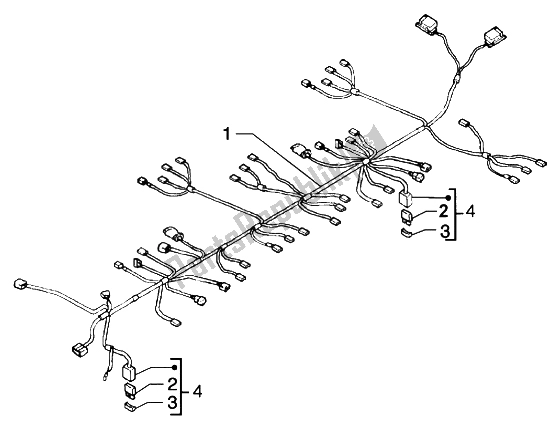 Toutes les pièces pour le Unité De Câbles Principale du Piaggio X9 200 Evolution 2004