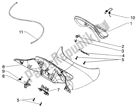 Todas las partes para Protección Central de Piaggio Beverly 200 2002