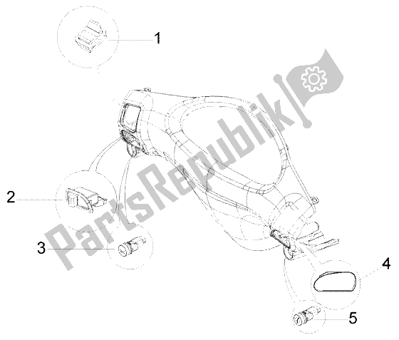 Toutes les pièces pour le Appareil électrique du Piaggio FLY 50 4T 2004