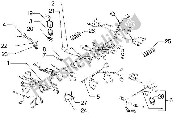 Todas las partes para Arnés De Cable de Piaggio X9 500 2004
