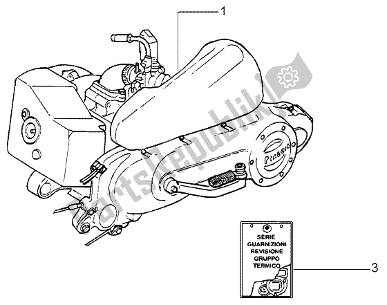 Toutes les pièces pour le Moteur du Piaggio Liberty 50 2T RST 2004