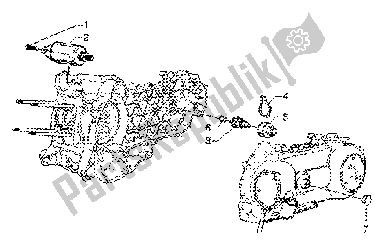 Toutes les pièces pour le Démarreur électrique du Piaggio ZIP 125 4T 2000