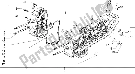 Wszystkie części do Korbowód Piaggio X9 500 2004