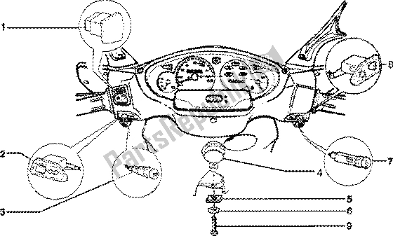 Toutes les pièces pour le Appareil électrique (2) du Piaggio Skipper 150 4T 2000