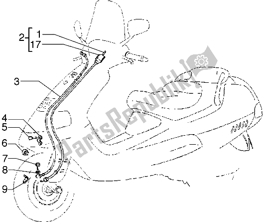 Tutte le parti per il Dispositivi Elettrici del Piaggio Hexagon GTX 125 1999