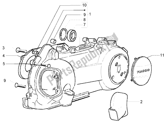 Toutes les pièces pour le Refroidissement Du Carter du Piaggio X9 250 Evolution 2000