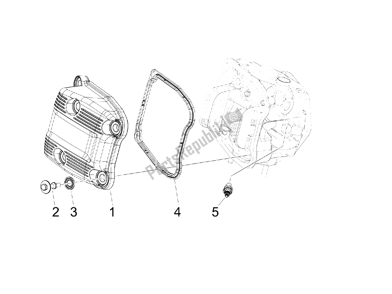 Toutes les pièces pour le Le Couvre-culasse du Piaggio MP3 400 IE LT Sport 2008