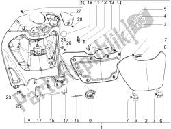 Front glove-box - Knee-guard panel