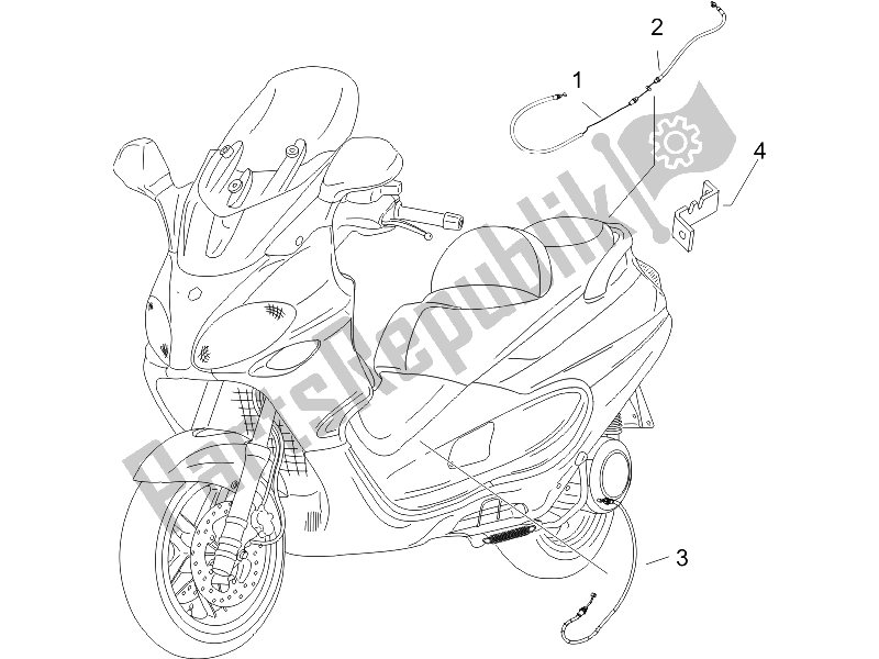 Toutes les pièces pour le Transmissions du Piaggio X9 500 Evolution 2006