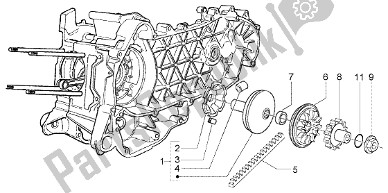 Toutes les pièces pour le Poulie Motrice du Piaggio BV 200 U S A 2005