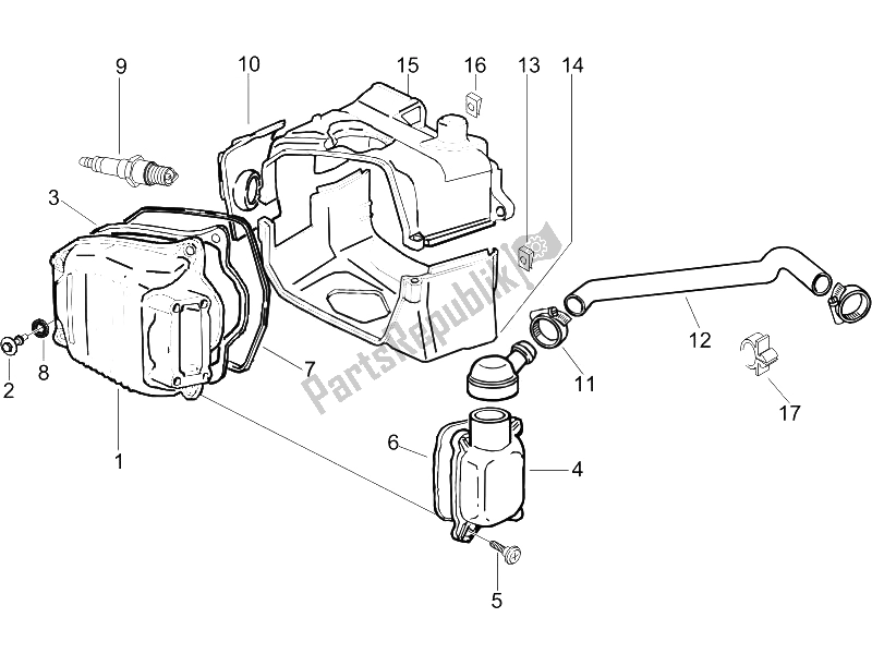 Wszystkie części do Cylinder Piaggio Liberty 125 4T 2V E3 2009