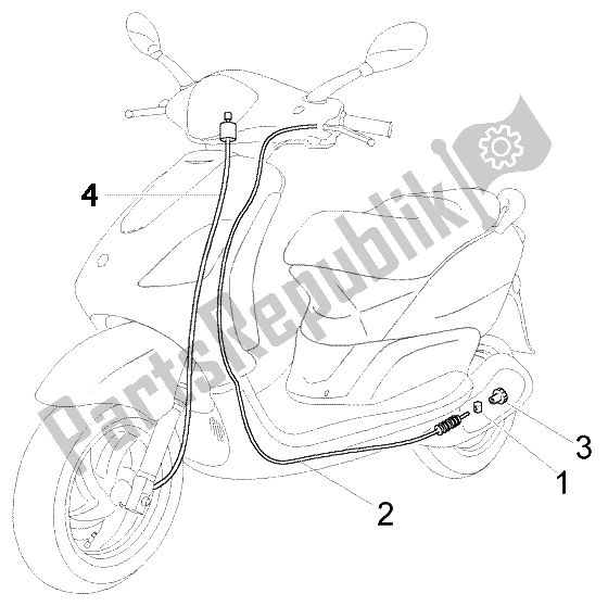 Tutte le parti per il Trasmissione del Piaggio FLY 50 4T 2007