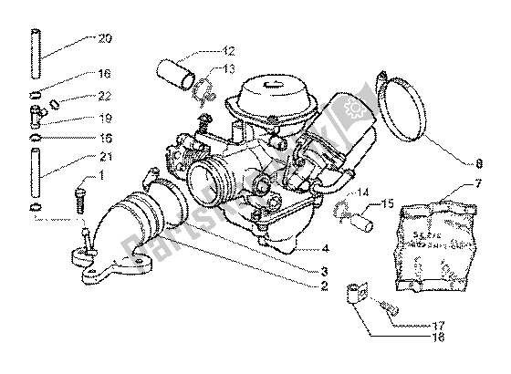 Tutte le parti per il Carburatore del Piaggio X9 125 SL 2006