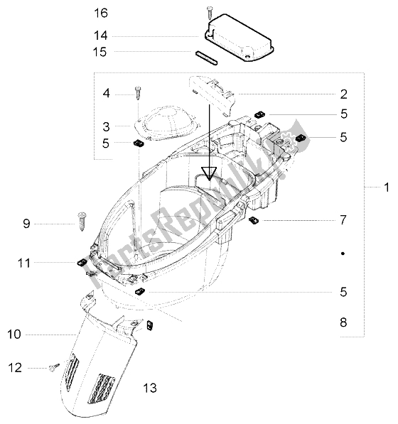 Toutes les pièces pour le Casque du Piaggio NRG Power DT 50 1998