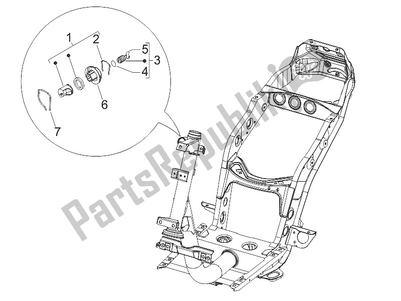 All parts for the Locks of the Piaggio FLY 50 4T 4V USA 2011