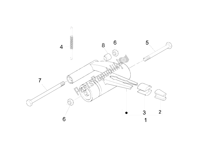 Todas las partes para Brazo Oscilante de Piaggio Liberty 50 4T MOC 2009